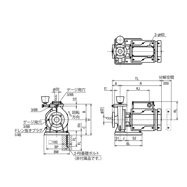 HITACHI-IES日立電動(dòng)泵JDS 65X50B-E53.7