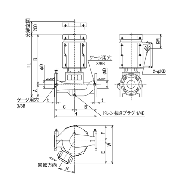 HITACHI-IES日立電動(dòng)泵JDS 65X50B-E53.7