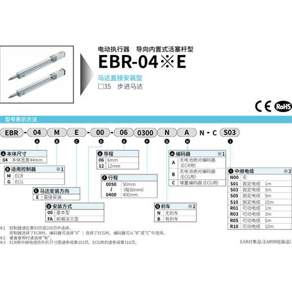 CKD喜開理電動執(zhí)行器導向內(nèi)置式活塞桿型EBR-04M00-00-06N0NAN