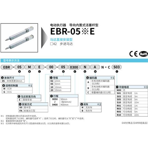 CKD喜開理電動(dòng)執(zhí)行器導(dǎo)向內(nèi)置式活塞桿型EBR-05ME-FA-200050NAN