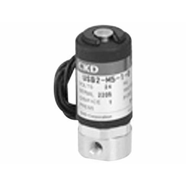 CKD喜開理多種流體小型直動式2通電磁閥USB2-M5-1-L-DC24V